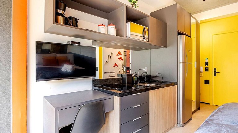 Studio Oriental na Bela Vista Próx. Paulista e Sírio-Libanês