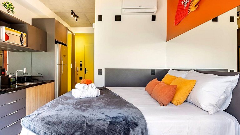 Studio Oriental na Bela Vista Próx. Paulista e Sírio-Libanês